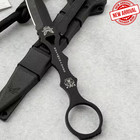 176bk Socp Dagger Stainless Steel Black Sheath Knife