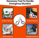 Emergency Trauma Shears Medic Emt Heavy Duty Multi Purpose Shears Black Handle