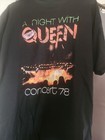 Queen  a Night With Queen  Concert  78 Black T-shirt  Size Xl