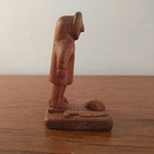 Vintage Antique Carved Wooden Eskimo Inuit Art Carving 8cms Tall 