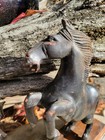 Chinese Antique Wood Carved  Horse Statue 8 5    6 