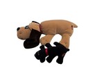 Vintage Tonka Pound Puppies Puppy Plush 15    Tan Color Brown Ears    Black   Pup