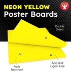 Hygloss Medium Poster Board 11x14 - 25 Neon Yellow 11 X 14-inch 