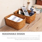 Hand Woven Seagrass Storage Basket Desktop Decorative Basket For Sundries Toy