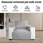 1 2 3 Sofa Chair Cover With Non-slip Strap Couch Protector Cover Slipcover Pet