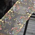 Sheer Lace Embroidered Trim Edging Ribbon Mesh Fabric Floral Diy Sewing Dress