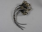 Vintage Sterling Silver Calla Lily Flowers Bouquet Pin Brooch 21 Grams Large 4   