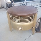 Vtg Atomic Mid Century Frigid Cc12g Steel Hassock Floor Fan Stool Stand Working