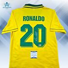 Luis Ronaldo Nazario R9 Signed Brazil 1994 World Cup Rookie Jersey W  Coa Becket