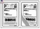 Perforated 1000 Quality Round Corner Shipping Labels 2 Per Sheet 7 5  X 5 125 