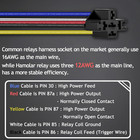 2 Pack 12v 40 30 Amp Car Relay Dc 5 Pin Spdt And Harness - Heavy Duty 12 Awg Cop