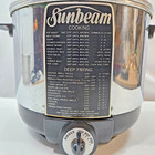 Vintage Cooker   Deep Fryer By Sunbeam Model Cf - Made In Usa - Works