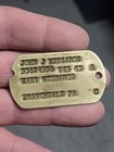Original Old Vintage Wwii Or Vietnam Us Soldier Id Dog Tag Branchdale Pa 