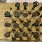 Vintage Old Railroad Date Nails Full Set 1922- 1958 Room For More In Display