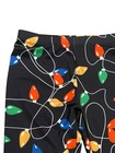 Woman s Christmas Black  Leggings Accented With Christmas Bulbs  Size Large