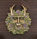 Ebros Spring Blooms   Blossoms Horned Greenman Pan Wall Decor Plaque Sculpture