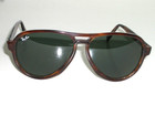 58mm Medium Vintage B l Ray-ban G15 Thick Tort Vagabond Traditional Sunglasses