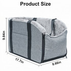 Dog Car Seat Pet Car Booster Seat Center Console Dog Sea For 15 Lbs Small Dogs