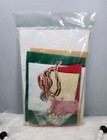 Vintage Christmas Teddy Bear Felt Ornament Craft Kit  sealed 