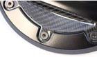 2016-2024 Chevrolet Camaro Fuel Door 23227139 Black W  Carbon Fiber Inserts Oem