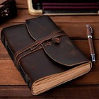 Handmade Rustic Leather Journal Notebook Bound Writing Sketch Diary Vintage Book