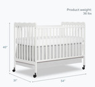 Dream On Me Carson Classic 3-in-1 Convertible Crib     White