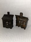 Antique Cast Iron Miniature House Penny Coin Bank 3 Inches  missing One Foot 