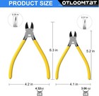 2pcs Wire Cutters Side Cutter Cable 6 5  Heavy Duty Cutting Pliers Carbide Steel