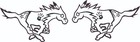 Stampede Alt Inspired Full Size Football Helmet Decals