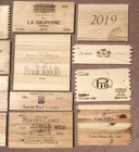 Beautiful Wood Wine Box 12 Panel Lot Crate Ends Cellar Vineyard    