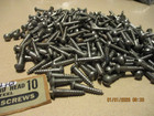 40--new-old Stock  Slotted Round Head Steel Wood Screws  1  Long X  10 3 16 