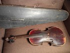 Vintage Mystery Violin Husk Antique Wood Case