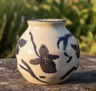 Old Korean Joseon Period Blue And White Porcelain Jar Bowl 4 2   h Signed