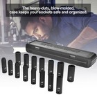 1 2   drive Metric Deep Impact Socket Set 6-point Design 16-piece Set 10mm To 24mm