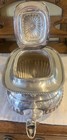 Antique Victorian Sheffield Silver Plated Teapot With Fluted Detail   Hinged Lid