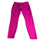 Spyder Active Leggings Women s Size L Hot Pink Ribbed Yoga Pants Zipper Pocket