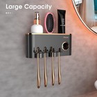 Toothbrush Holders Bathroom Accessories With Toothpaste Dispenser  2 Cups
