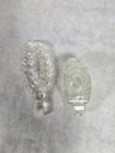 Lot Of 2 Vintage Czechoslovakia Art Deco Perfume Bottle Glass Stopper See Photos