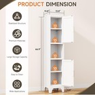 Freestanding Pantry Cabinet - Adjustable Shelf Kitchen Storage Cabinet Organizer