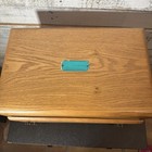 Vtg Eureka Reed   Barton Wood Jewelry Chest Box 2-drawer 3 Tier Velvet Damaged