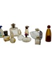 Lot Of 14 Vintage Empty Glass Bottles Perfume Cologne Decanters Clear Glass