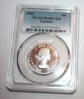 1962 Canada Fifty Cents 50c Pcgs Pl-65 Cam