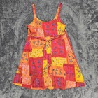 Vtg Babydoll Sundress Y2k Patchwork 90s Fairy Grunge Boho Festival Size S Sz M