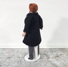 Dollhouse Man Doll Porcelain Dad Father With Beard 1 12 Scale Miniature Poseable