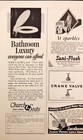 1927 Church Seats Bathroom Luxury Sani-flush Original Vintage Print Ad