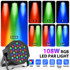 8x 108w Par Light Beam Stage Light 36led Rgb Dmx512 Party Dj Disco Party Show