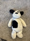 Lot Of 2 Jellycat Bashful Black And Cream Puppy Dog 12  Plush Stuffed Animal Toy