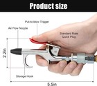 2-way Connection Air Nozzle Blow Gun Kit  Air Compressor Accessory With 3 Interc