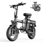 Askgo Lightweight Folding Ebike 1500w 48v 25mph 14  Electric Bike For Adults