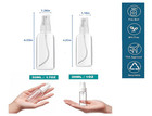 4pk Clear Empty Travel Spray Bottles  Leakproof For Toner Face Hair